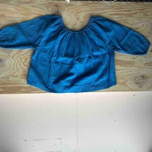 Atelier Delphine Crinkle cotton gauze top